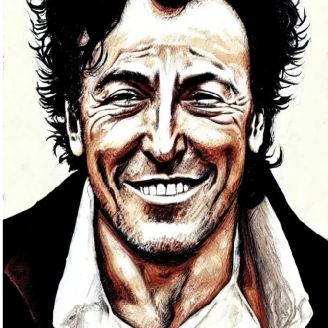 Bruce-Springsteen in the style of Francisco de Goya     16